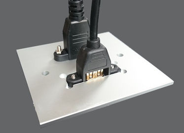 De Plaat van de de Legeringsmuur van HDMI &amp; USB-van het Aluminium, Elektromuurcontactdoos voor Hotel/Huis