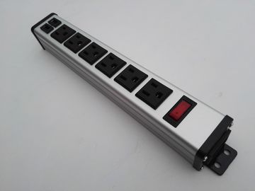 6 Multi de Stopcontactdoos van de manierafzet met Dubbele USB-poortlader met van Schakelaarcontrole