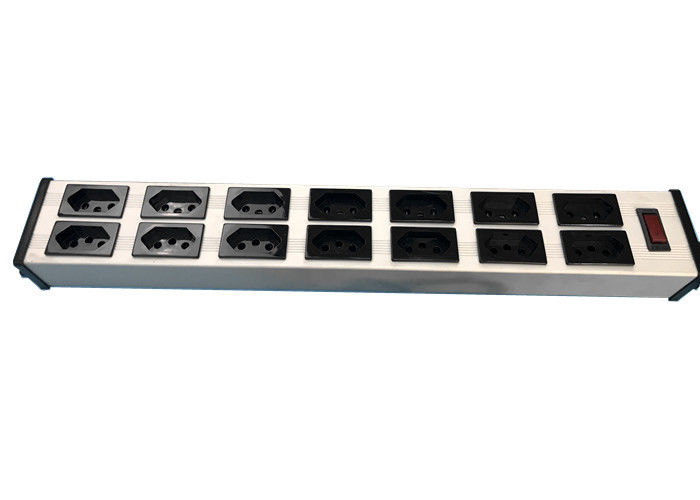 Elektro 14 Manier 19“ van de de Contactdoosuitbreiding van Brazilië het Multikoord met Schakelaar 10 Ampère 250V